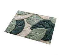Large Kitchen Door Mats, Tropical Palm Leaf Design Kitchen Floor Mat, Non-Slip Backing Velvet Carpet Home Decor, 50 * 80Cm (A)