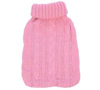 Large Knitted Hot Water Bag Cover Warm Cold-Proof Heat Preservation Bottle for Winter Keep(Pink)