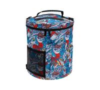 Large Knitting Bag with Shoulder Strap - Yarn Storage Organizer Tote for Crochet Hooks Needles & Supplies Portable Craft Bag (B)