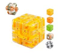 Large Labyrinth 3D Maze Cube,3D Magic Roller Ball Puzzles Maze Cube,Spatial Awareness Brain Training Toy, Educational Focus Game Gift for Adults Teens for Stress Relief & Logic Development