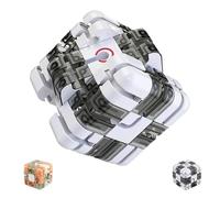 Large Labyrinth 3D Maze Cube,3D Maze Puzzle Cube,Spatial Awareness Brain Training Toy, Sharpen Hand-Eye Coordination and Concentration for Kids and Adults(B)