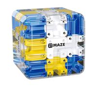 Large Labyrinth 3D Maze Cube - 3x3 Logical Challenge Maze Cube Puzzle Toy for Adults, Stress Relief & Logic Development, Educational Focus Game Gift For Home Family Gatherings (Blue)