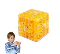 Large Labyrinth 3D Maze Cube, 3x3 Maze Puzzle Cube Toy for Kids & Adults, Stress Relief & Logic Development, Spatial Awareness Brain Training Toy (E)