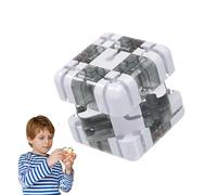 Large Labyrinth 3D Maze Cube, 3x3 Maze Puzzle Cube Toy for Kids & Adults, Stress Relief & Logic Development, Spatial Awareness Brain Training Toy (B)