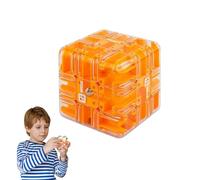 Large Labyrinth 3D Maze Cube, 3x3 Maze Puzzle Cube Toy for Kids & Adults, Stress Relief & Logic Development, Spatial Awareness Brain Training Toy (D)
