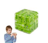 Large Labyrinth 3D Maze Cube, 3x3 Maze Puzzle Cube Toy for Kids & Adults, Stress Relief & Logic Development, Spatial Awareness Brain Training Toy (C)