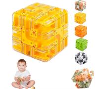 Large Labyrinth 3D Maze Cube - Engaging Brain Teaser Toy, 3D Magic Cube Puzzle, Spatial Awareness Brain Training Toy for Stress Relief & Logic Development, Educational Focus Game Gift