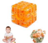 Large Labyrinth 3D Maze Cube - Engaging Brain Teaser Toy, 3D Magic Cube Puzzle, Spatial Awareness Brain Training Toy for Stress Relief & Logic Development, Educational Focus Game Gift
