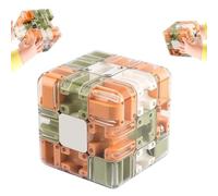 Large Labyrinth 3D Maze Cube - Engaging Brain Teaser Toy, Challenging Handheld Brain Teaser with Steel Ball, Portable Interactive Puzzle Cube for Focus Training, Relaxation(1pc)