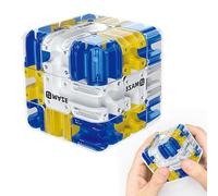 Large Labyrinth 3D Maze Cube - Engaging Brain Teaser Toy, Logical Challenge 3x3 Maze Puzzle Cube Toy for Stress Relief & Logic Development,Spatial Awareness Brain Training Puzzle (A)