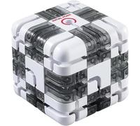 Large Labyrinth 3D Maze Cube - Engaging Brain Teaser Toy,Logical Challenge 3x3 Maze Puzzle Cube Toy for Stress Relief & Logic Development, Spatial Awareness Brain Training Puzzle (Gray)