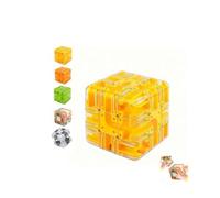 Large Labyrinth 3D Maze Cube,Engaging Brain Teaser Toy,Spatial Awareness Brain Training Toy Cubes,Marble Magic Challenge Mazes Ball,for Adults Teens Stress Relief & Logic Development