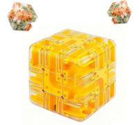 Large Labyrinth 3D Maze Cube - Engaging Brain Teaser Toy, Spatial Awareness Brain Training Toy, Educational Focus Game Gift for Adults Teens for Stress Relief & Logic Development