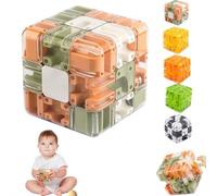 Large Labyrinth 3D Maze Cube - Engaging Brain Teaser Toy, Spatial Awareness Brain Training Toy, Educational Focus Game Gift for Adults Teens for Stress Relief & Logic Development