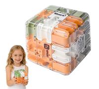 Large Labyrinth 3D Maze Cube, Logical Challenge 3x3 Maze Puzzle Cube Toy, Engaging Brain Teaser Toy for Stress Relief & Logic Training，Educational Focus Game Gift for Adults, Family & Friends