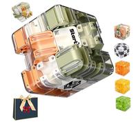 Large Labyrinth 3D Maze Cube, Logical Challenge 3x3 Maze Puzzle Cube Toy for Stress Relief and Logic Development, Spatial Awareness Brain Training Puzzle (B)