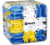 Large Labyrinth 3D Maze Cube, Logical Challenge 3x3 Maze Puzzle Cube Toy for Stress Relief & Logic Development, Educational Focus Game Gift for Adults Teens,Spatial Awareness Brain Training