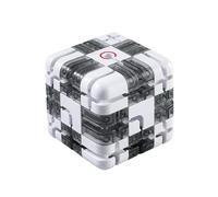 Large Labyrinth 3D Maze Cube, Logical Challenge 3x3 Maze Puzzle Cube Toy for Stress Relief & Logic Development, Spatial Awareness Brain Training Puzzle Gifts For Adults Kids Boys, Focus Game(White)