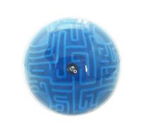 Large Labyrinth 3D Maze Cube, Logical Challenge 3x3 Maze Puzzle Cube Toy for Stress Relief & Logic Development, Spatial Awareness Brain Training Puzzle (spherical - blue)
