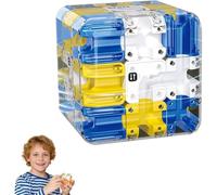 Large Labyrinth 3D Maze Cube, Logical Challenge 3x3 Maze Puzzle Cube Toy for Stress Relief & Logic Development,Educational Focus Game Gift For Home Family Gatherings (blue)