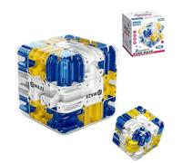 Large Labyrinth 3D Maze Cube, Logical Challenge 3x3 Maze Puzzle Cubes Toy for Stress Relief, 3D Rolling Ball Maze, Brain Teaser Cube Toy,Focus and Problem Solving Gift for Kids and Adults