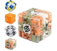 Large Labyrinth 3D Maze Cube, Roller Ball Challenge Game, Improve Spatial Recognition and Cultivate Logical Thinking, for Classroom School Travel Waiting Room Party Family Gathering Social Event (B)