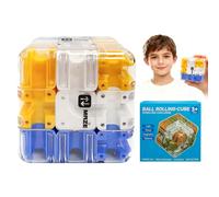 Large Labyrinth 3D Puzzle Maze Cube, 3x3 Maze Cube Puzzle Toy, Labyrinth 3D Puzzles Cubes Interactive Mazes Game,Brain Teaser Puzzles for Adults,Fidget Toy for Stress Relief & Logic Training (Blue)