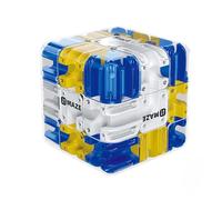 Large Labyrinth 3D Puzzle Maze Cube - 8.5 cm Edge Length Labrynth Puzzle Game with 6-Side Challenge, Brain Teaser Puzzles for Adults & Kids, Fidget Toy for Stress Relief, Logic Training Focus (Blue)