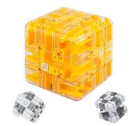 Large Labyrinth 3D Puzzle Maze Cube, Engaging Brain Teaser Toy, 2-In-1 Puzzle Maze Cube Spatial Awareness Brain Training Toy For Adults Teens (C)