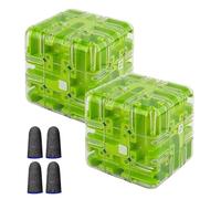 Large Labyrinth 3D Puzzle Maze Cube - Engaging Brain Teaser Toy, 3D Maze Ball Puzzle, Handheld Fidget Game for Adults and Kids Anxiety Relief, Brain Training, Improve Spatial Recognition(2PCS-D)