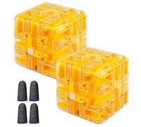 Large Labyrinth 3D Puzzle Maze Cube - Engaging Brain Teaser Toy, 3D Maze Ball Puzzle, Handheld Fidget Game for Adults and Kids Anxiety Relief, Brain Training, Improve Spatial Recognition(2PCS-E)