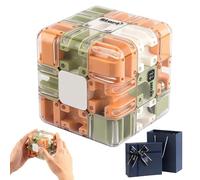 Large Labyrinth 3D Puzzle Maze Cube - Engaging Brain Teaser Toy, 3D Maze Puzzle Cube, Brain Teasers Puzzles for Children, Spatial Awareness Brain Training Toy for Stress Relief & Logic Development (B)