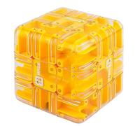 Large Labyrinth 3D Puzzle Maze Cube - Engaging Brain Teaser Toy, Dual-Use Smart Roller Ball Maze Stress Fidget Cube, Magic Mind Brain Training Toys Gifts for Adults and Kids