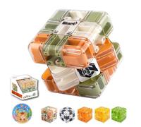 Large Labyrinth 3D Puzzle Maze Cube - Engaging Brain Teaser Toy, High - Difficulty Puzzle, Spatial Awareness Brain Training Toy, Educational Focus Game Gift for Adults Teens (Color)
