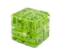 Large Labyrinth 3D Puzzle Maze Cube - Engaging Brain Teaser Toy, High Level Educational Logic Game, Labyrinth 3D Puzzle Maze Cube for Stress Relief, Focus Training (Green)
