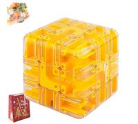 Large Labyrinth 3d Puzzle Maze Cube - Engaging Brain Teaser Toy, Improve Spatial Recognition and Cultivate Logical Thinking, 3d Puzzle Maze Ball Labyrinth Cube for Adults & Kids, Sensory Toys (C)