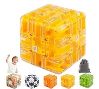 Large Labyrinth 3D Puzzle Maze Cube - Engaging Brain Teaser Toy labrynth game Cube, Interactive Maze Game Cubes, High - Difficulty Education Sensory Toys Gift for Kids and Adults (1pc-D)