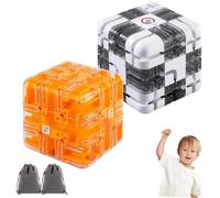 Large Labyrinth 3D Puzzle Maze Cube - Engaging Brain Teaser Toy labrynth game Cube, Interactive Maze Game Cubes, High - Difficulty Education Sensory Toys Gift for Kids and Adults (2pc-B)