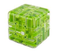 Large Labyrinth 3D-Puzzle Maze Cube, Engaging Brain Teaser Toy, Logical Challenge 3x3 Magic Puzzle maze cube for Stress Relief & Logic Development, Labyrinth Game Gift for Kids and Adults (C)