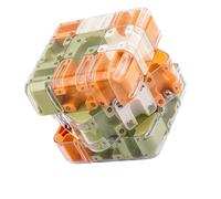 Large Labyrinth 3D Puzzle Maze Cube - Engaging Brain Teaser Toy, Magic Cube 3D Maze Ball, Roller Ball MazeCube, Puzzle Marble MazeCube, 3x3 Brain Training Spatial Logic High - Difficulty Puzzles (A)