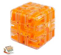 Large Labyrinth 3D Puzzle Maze Cube - Engaging Brain Teaser Toy, Magic Cube 3D Maze Ball, Roller Ball MazeCube, Puzzle Marble MazeCube, 3x3 Brain Training Spatial Logic High - Difficulty Puzzles (E)