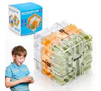 Large Labyrinth 3D Puzzle Maze Cube,Vugttuon Ball Maze Puzzle Cube,8.5 cm Edge Length Labrynth Puzzle Game with 6-Side Challenge, Brain Teaser Puzzles for Adults & Kids, Ball Maze Puzzle Cube