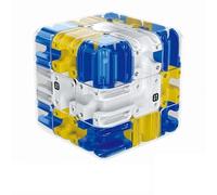 Large Labyrinth 3D Puzzles Maze Cube, 3D Maze Cube Puzzle Toy, Labyrinth Puzzle Cubes Interactive Mazes Game, Fidget Toy for Stress Relief & Logic Training, Educational Focus Game for Teens (C)