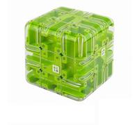 Large Labyrinth 3D Puzzles Maze Cube, 3D Maze Cube Puzzle Toy, Labyrinth Puzzle Cubes Interactive Mazes Game, Fidget Toy for Stress Relief & Logic Training, Educational Focus Game for Teens (F)
