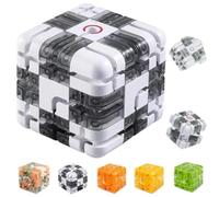 Large Labyrinth 3D Puzzles Maze Cube,3D Maze Magic Cube & Ball,Brain Teaser Toys,Brain Training Puzzle,Iq Mind Challenge Puzzle Box,A Perfect Educational Game Gift (Grey)