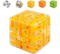 Large Labyrinth 3D Puzzles Maze Cube - Engaging Brain Teaser Toy, 3x3 Labyrinth Puzzle Cube Interactive Maze Game for Stress Relief & Logic Development (E)