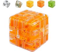 Large Labyrinth 3D Puzzles Maze Cube - Engaging Brain Teaser Toy, 3x3 Labyrinth Puzzle Cube Interactive Maze Game for Stress Relief & Logic Development (D)