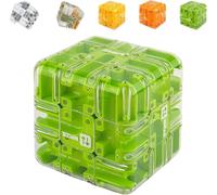 Large Labyrinth 3D Puzzles Maze Cube - Engaging Brain Teaser Toy, 3x3 Labyrinth Puzzle Cube Interactive Maze Game for Stress Relief & Logic Development (C)