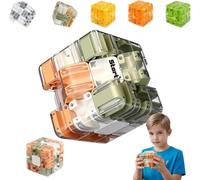 Large Labyrinth 3D Puzzles Maze Cube - Engaging Brain Teaser Toy, 3x3 Labyrinth Puzzle Cube Interactive Maze Game for Stress Relief & Logic Development (A)