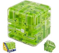 Large Labyrinth 3D Puzzles Maze Cube - Engaging Brain Teaser Toy, Cube Maze Puzzle with Tiny Ball for Stress Relief, Focus Training & Logic Development, Fun Gift for Kids and Adults (D)
